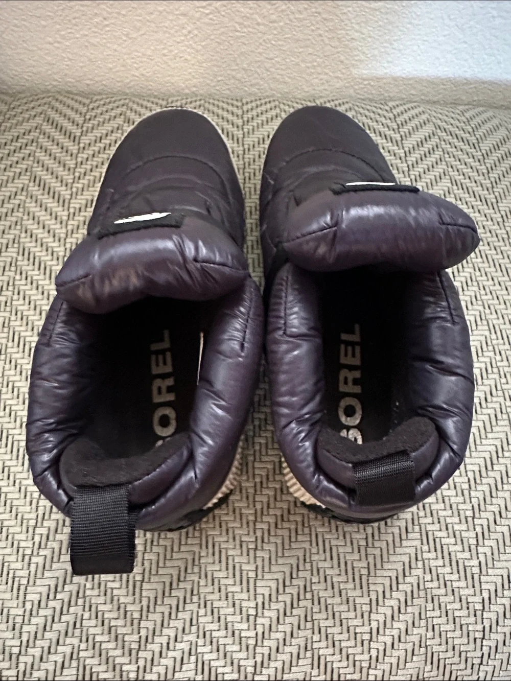 Sorel Waterproof Black Puffer Shoes